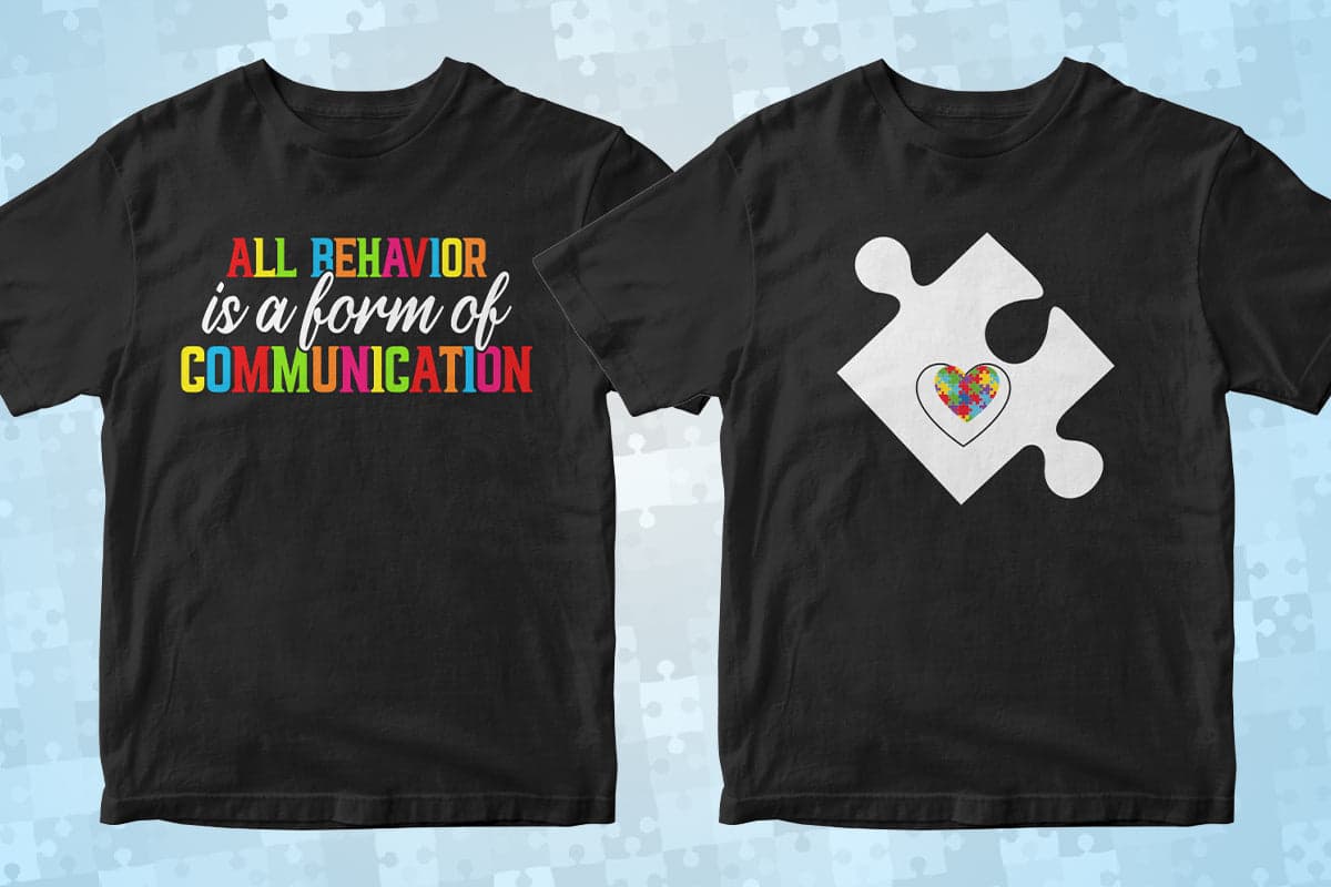 Autism 50 Editable T-Shirt Designs Bundle Part 2