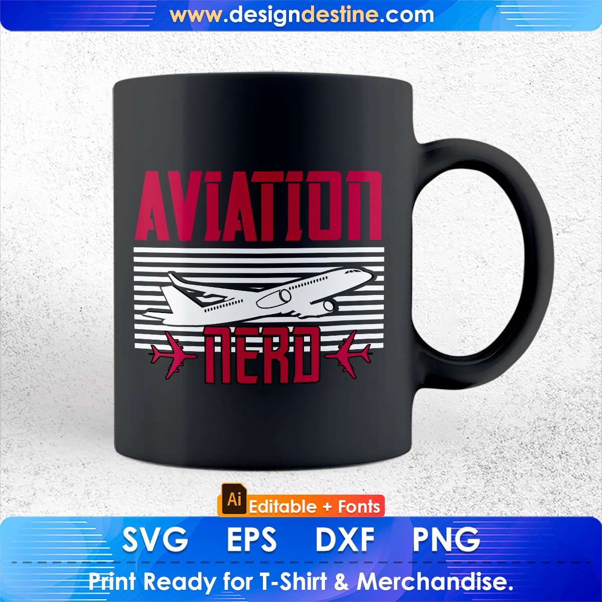 Aviation nerd Editable T shirt Design In Ai Svg Printable Files