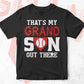 Baseball Mom That's My Grand Son Vector T-shirt Design in Ai Svg Png Files
