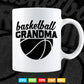 Basketball Grandma Funny Ball Mother's Day Svg Png Cut Files.