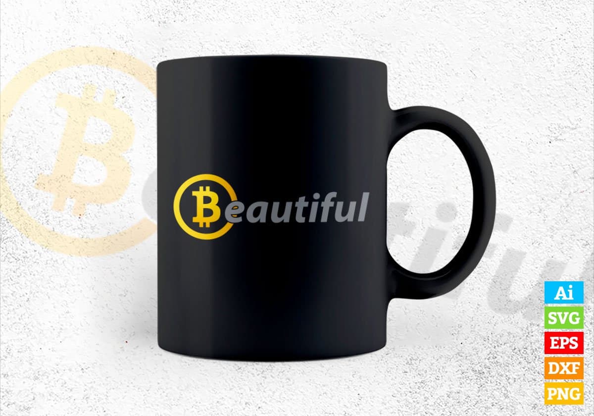 Beautiful Mean Crypto Btc Bitcoin Editable Vector T-shirt Design in Ai Svg Files