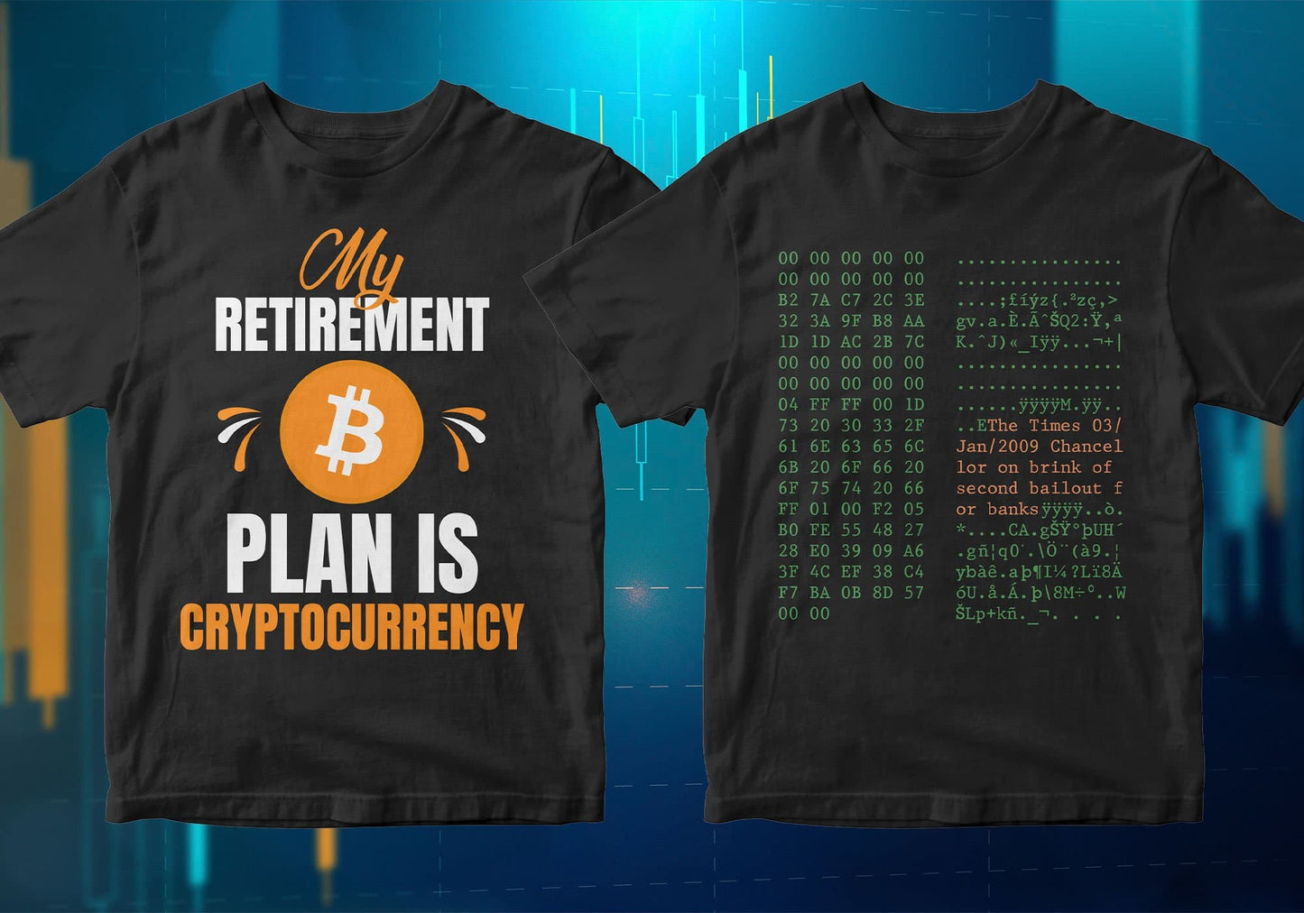 Bitcoin Cryptocurrency Btc 100 Editable Vector T-shirt Designs Bundle Part 1