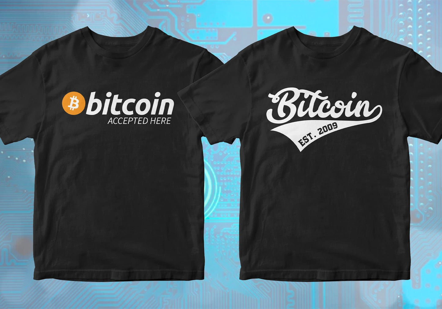 Bitcoin Cryptocurrency Btc 100 Editable Vector T-shirt Designs Bundle Part 1