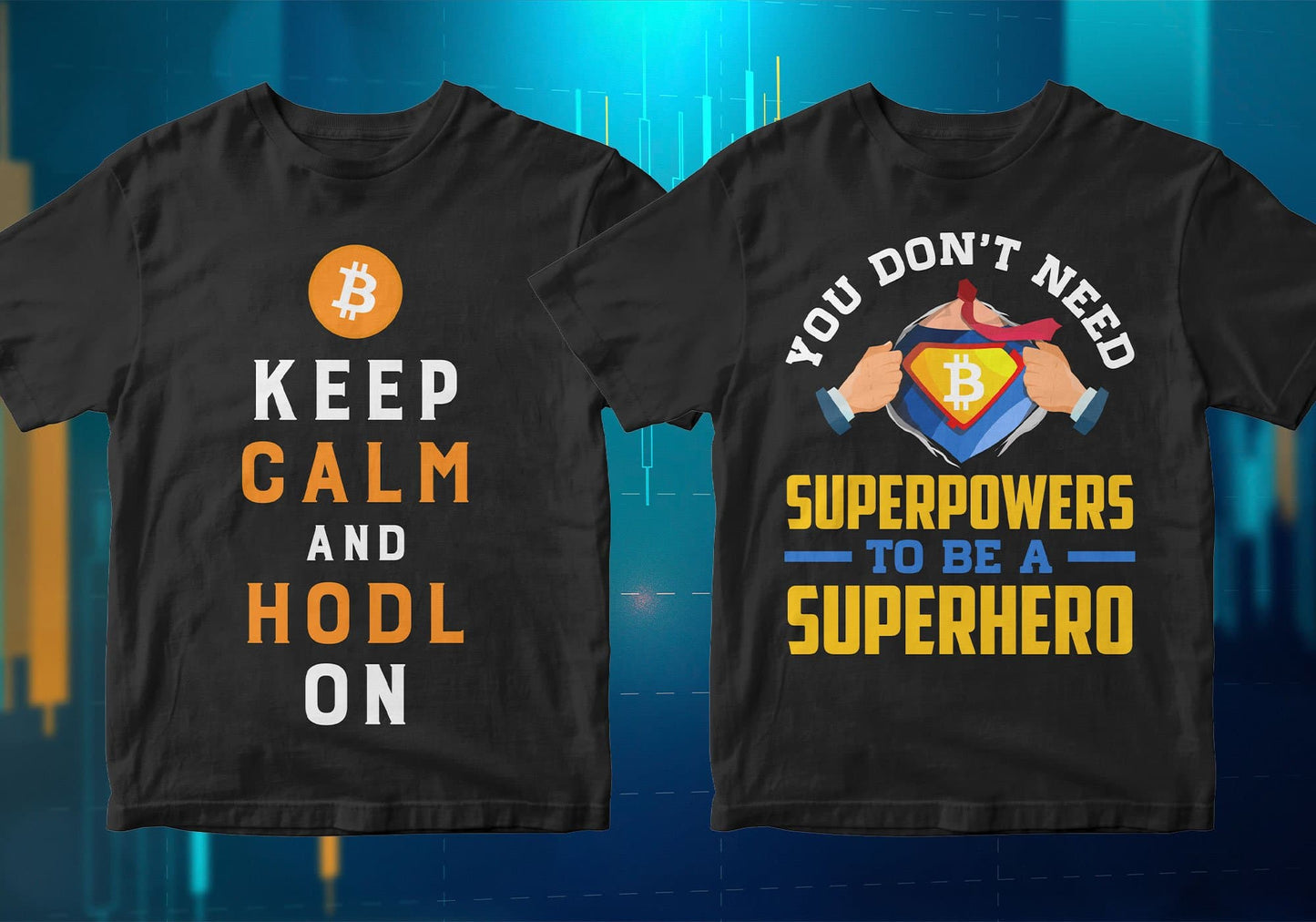 Bitcoin Cryptocurrency Btc 100 Editable Vector T-shirt Designs Bundle Part 1