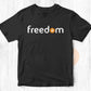 Bitcoin means Freedom BTC Logo for Crypto Fans Editable Vector T-shirt Design in Ai Svg Png Printable Files