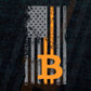 Bitcoin USA Flag Distressed Digital Currency Editable Vector T-shirt Design in Ai Svg Files