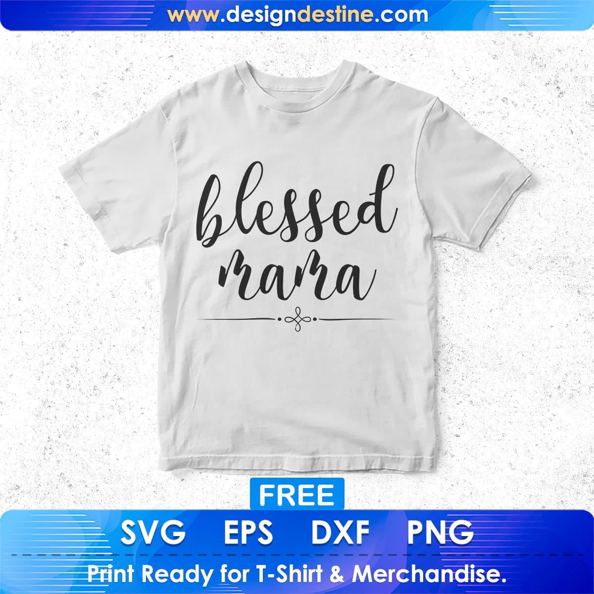 Blessed Mama Mother's Day T shirt Design In Svg Png Cutting Printable Files