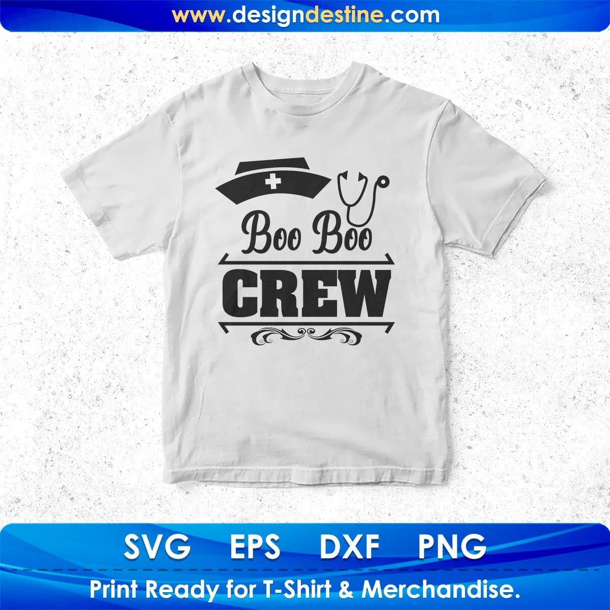 Boo Boo Crew Halloween T shirt Design In Svg Png Cutting Printable Files