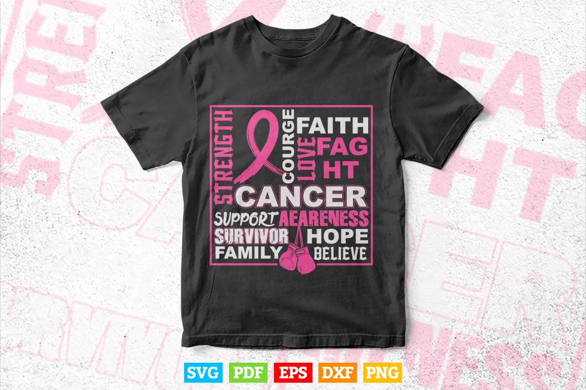 Breast Cancer Awareness Headband Bracelet Pink Ribbon Svg Png Cricut Files.
