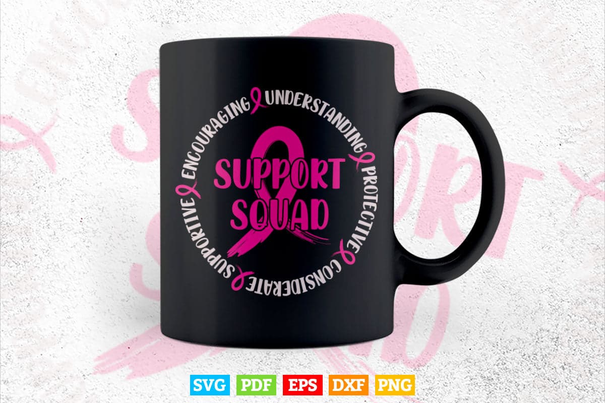 Breast Cancer Support Breast Cancer Awareness Svg Png Printable Files.