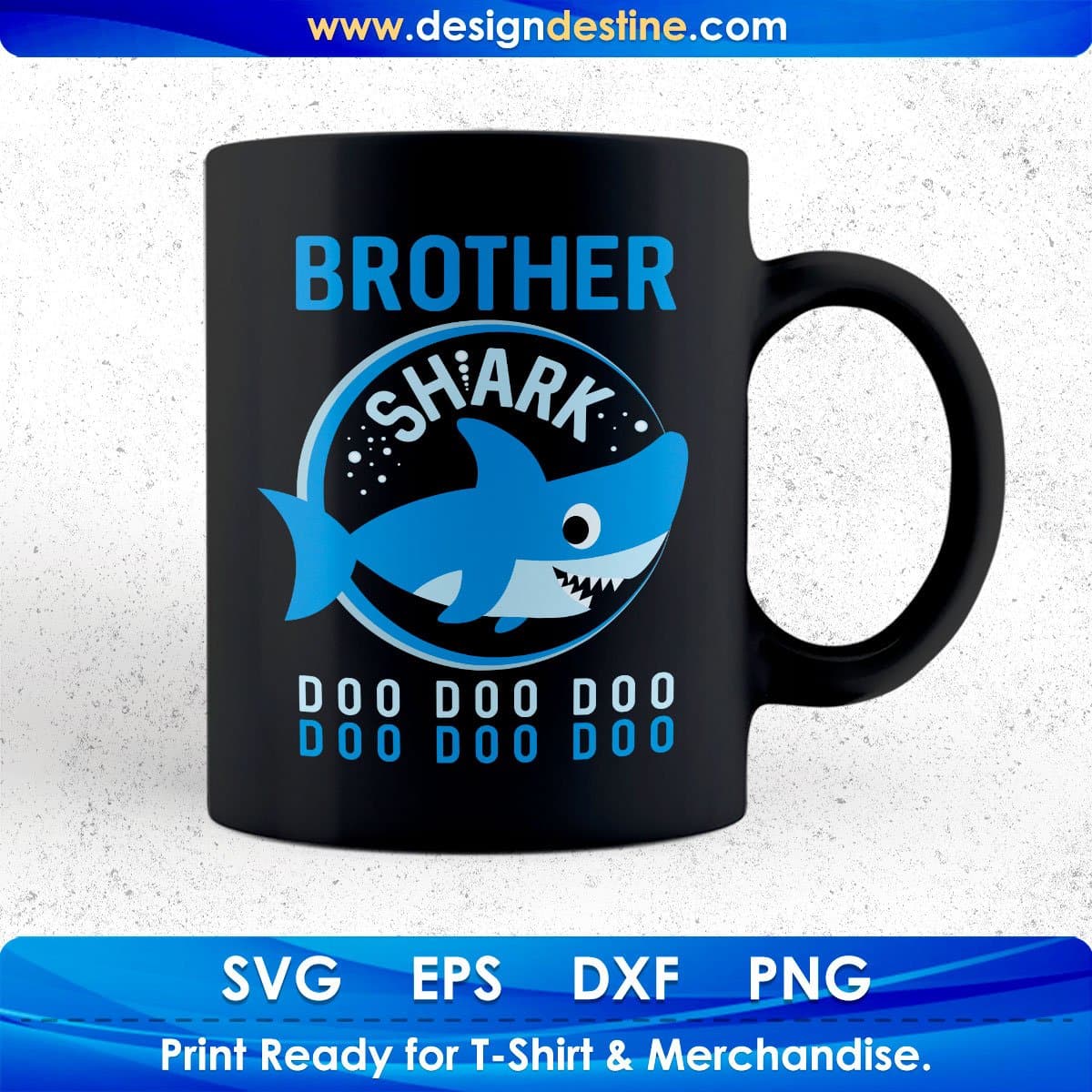 Brother Shark T shirt Design In Png Svg Cutting Printable Files