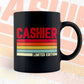 Cashier Limited Edition Editable Vector T-shirt Designs Png Svg Files