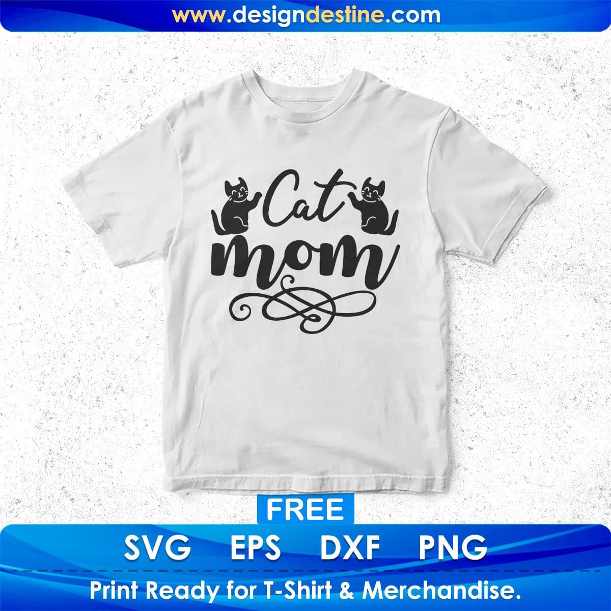 Cat Mom Animal T shirt Design In Svg Png Cutting Printable Files