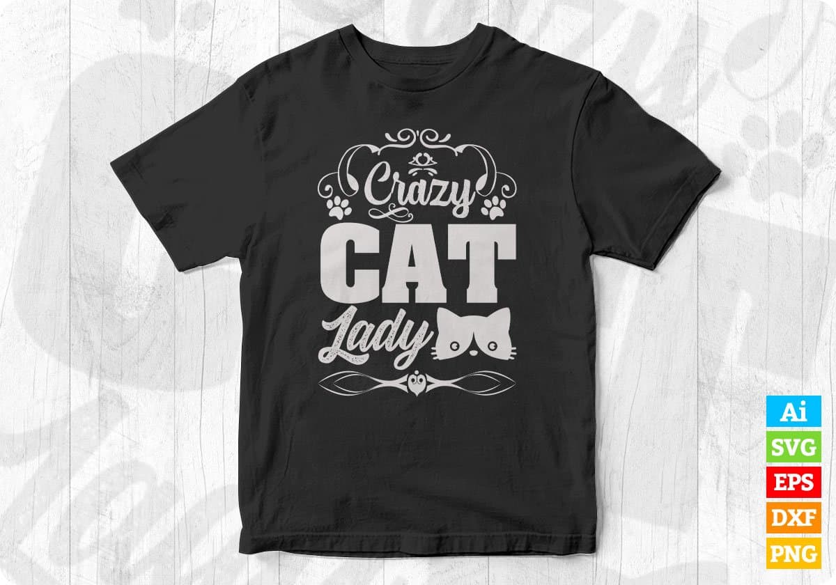 Cats Books Animal T shirt Design In Svg Png Cutting Printable Files