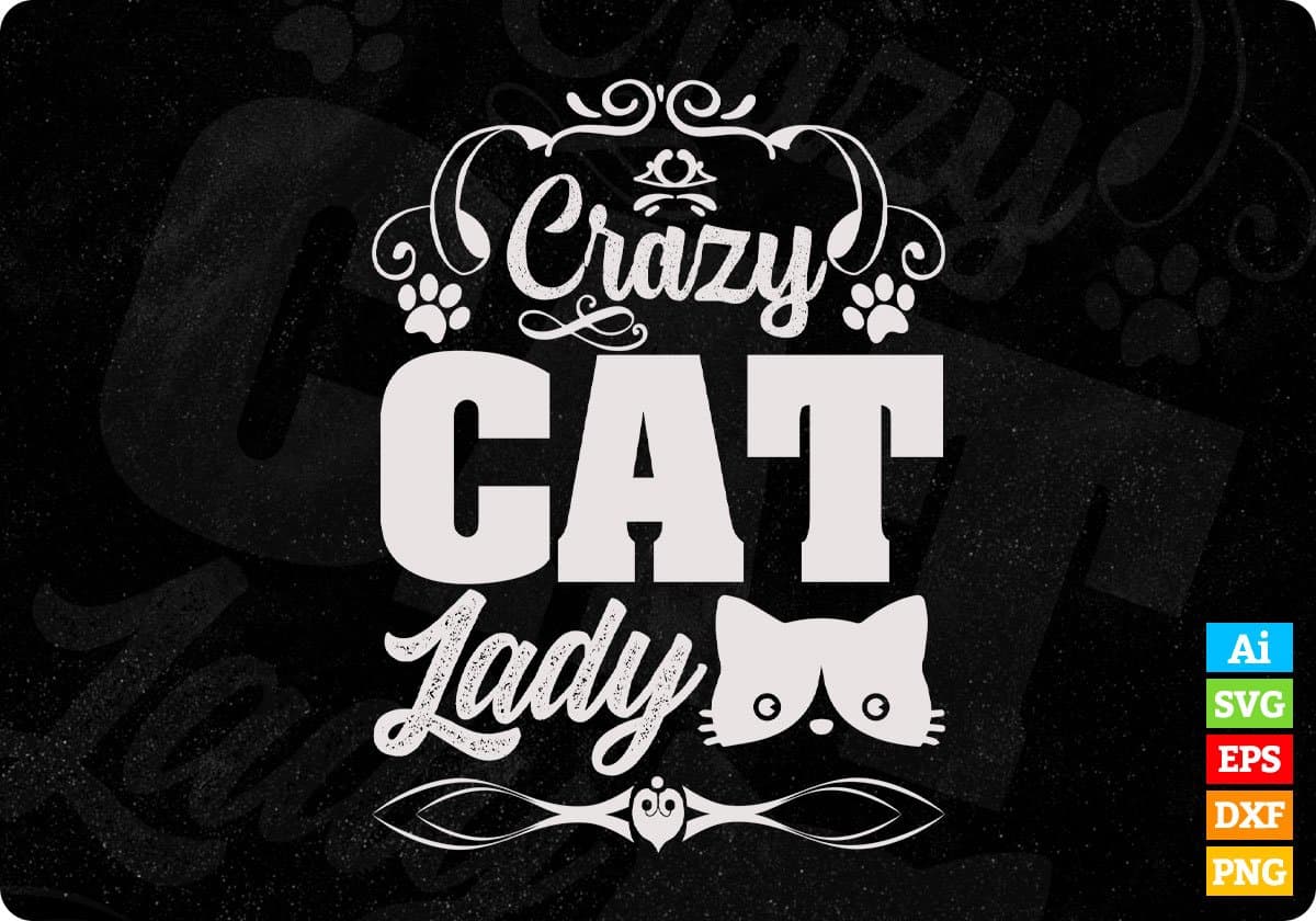 Cats Books Animal T shirt Design In Svg Png Cutting Printable Files
