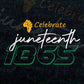 Celebrate Juneteenth 1865 American Black Freedom Vector T shirt Design in Ai Svg Png Cricut Files.