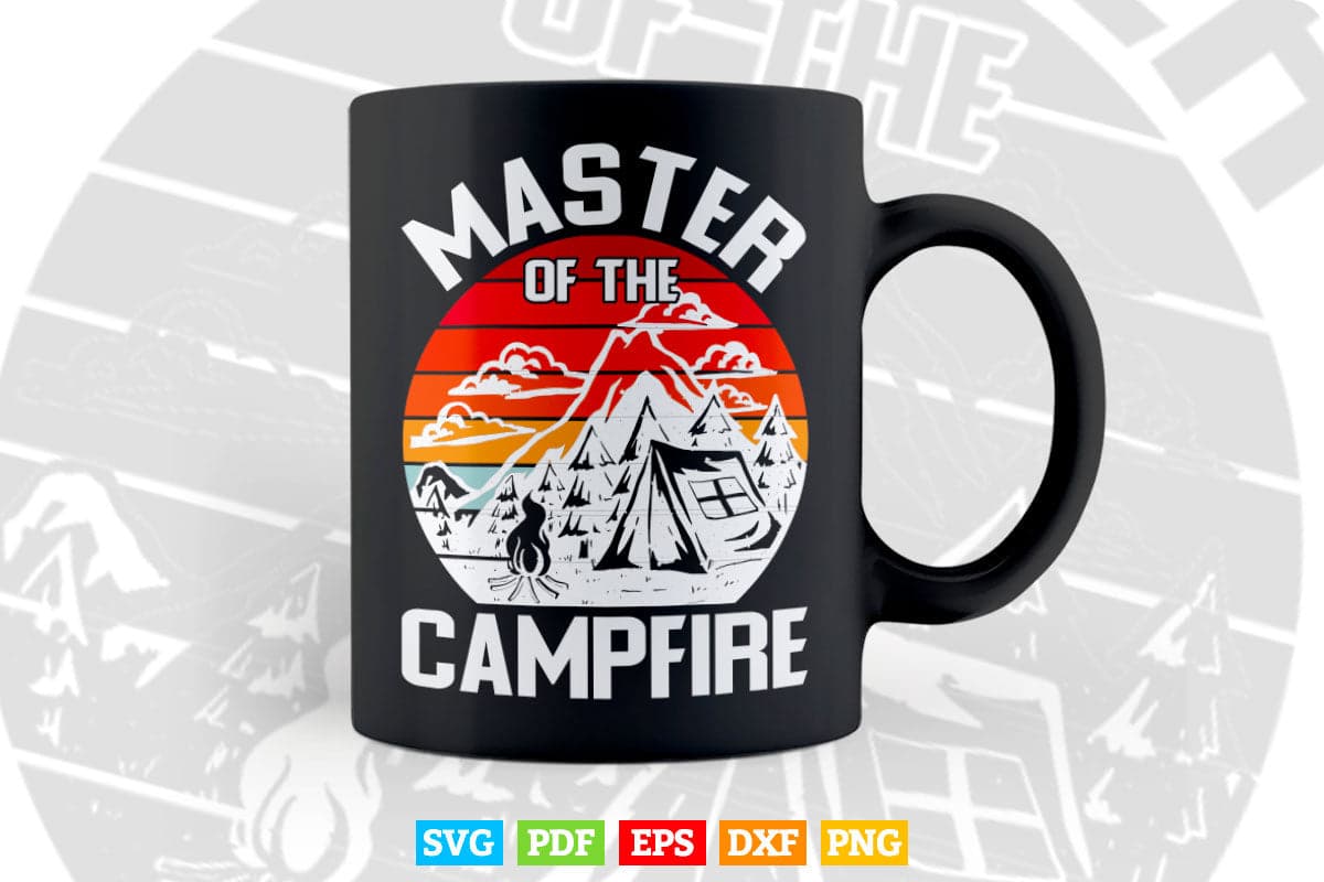Cool Master Campfire Funny Camping Gift For Kids Svg Digital Files.