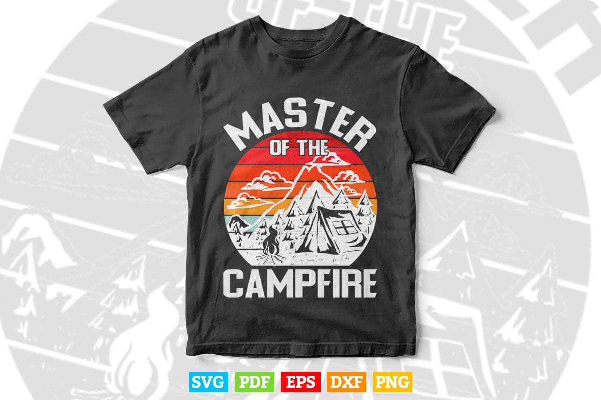 Cool Master Campfire Funny Camping Gift For Kids Svg Digital Files.