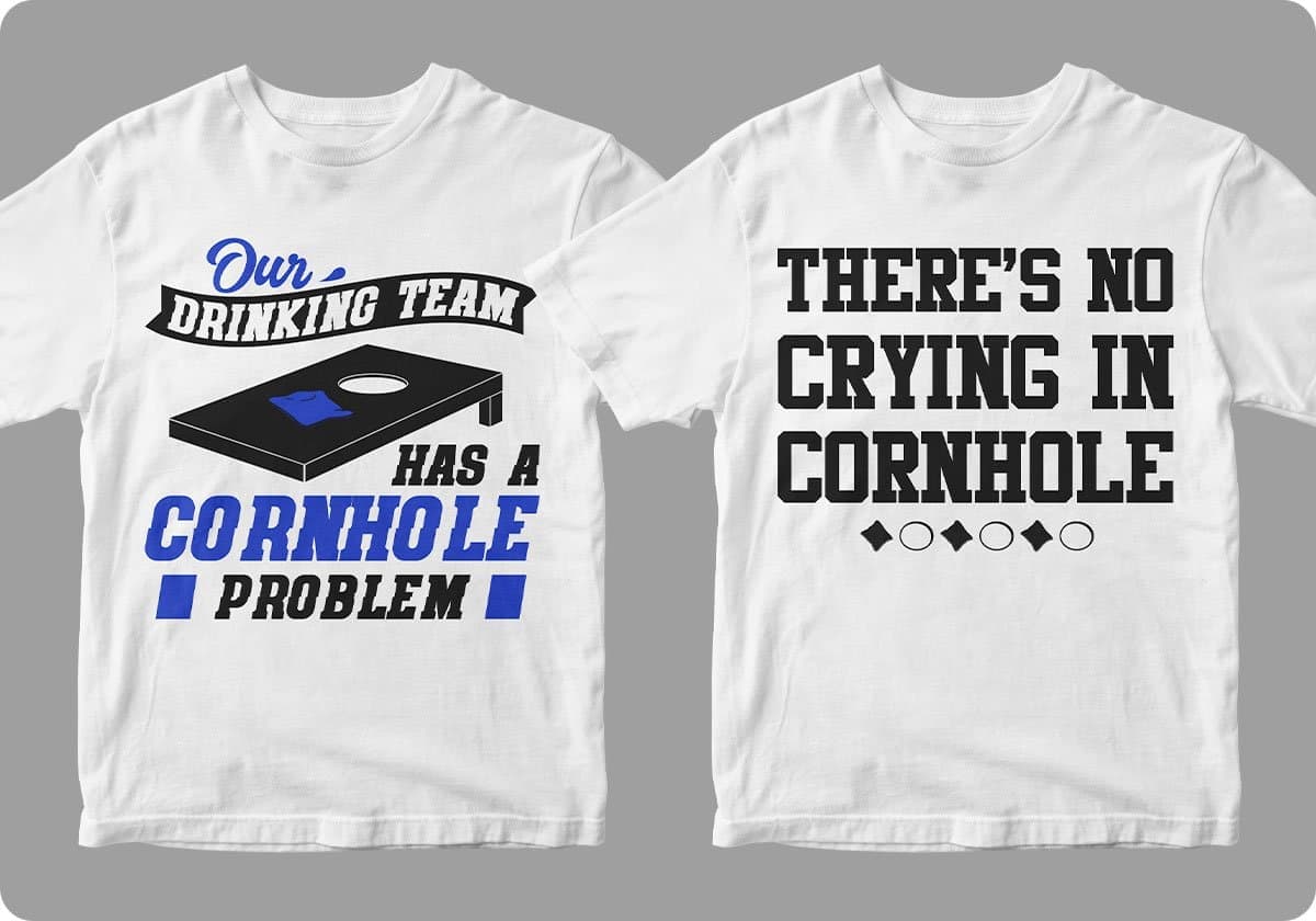 Cornhole 50 Editable T shirt Designs Bundle Part 1