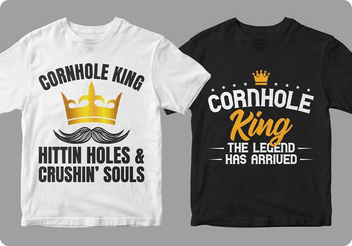Cornhole 50 Editable T shirt Designs Bundle Part 1