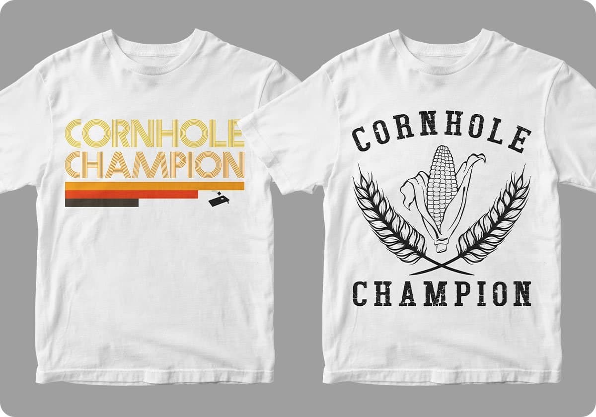 Cornhole 50 Editable T shirt Designs Bundle Part 1