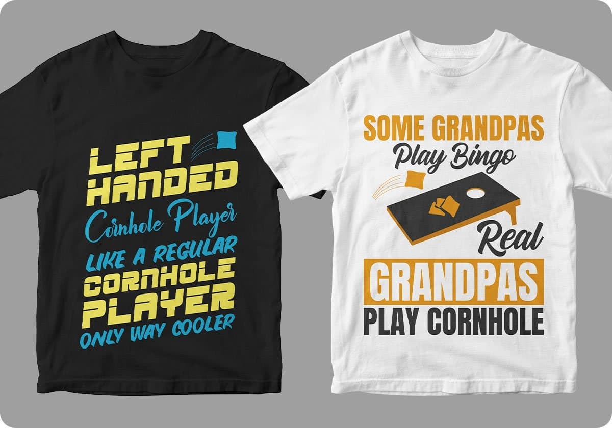Cornhole 50 Editable T shirt Designs Bundle Part 1