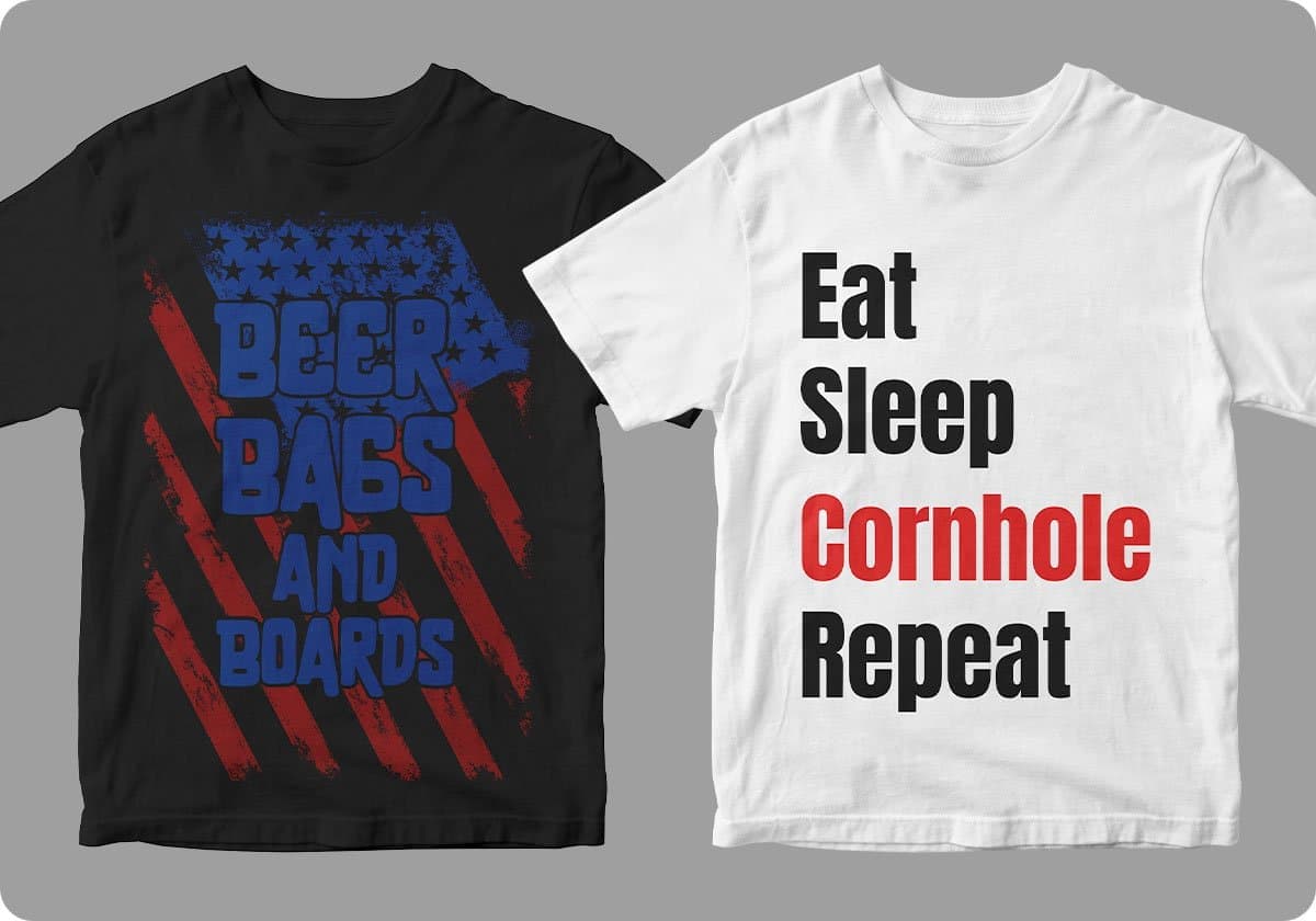 Cornhole 50 Editable T shirt Designs Bundle Part 1