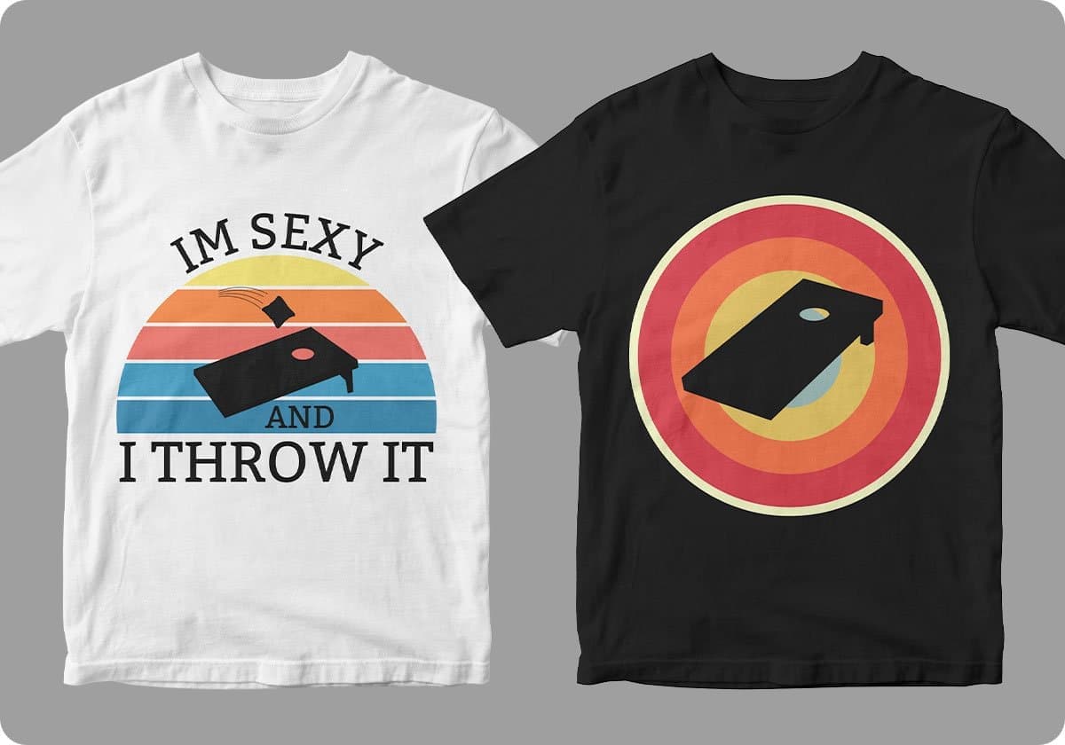 Cornhole 50 Editable T shirt Designs Bundle Part 1
