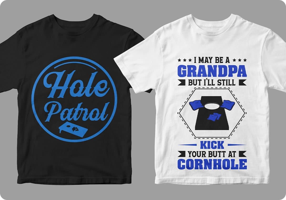 Cornhole 50 Editable T shirt Designs Bundle Part 1