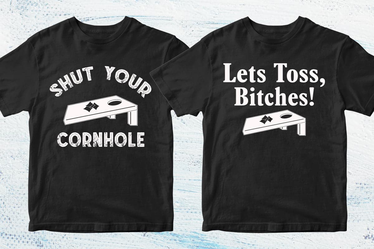 Cornhole 50 Editable T shirt Designs Bundle Part 2