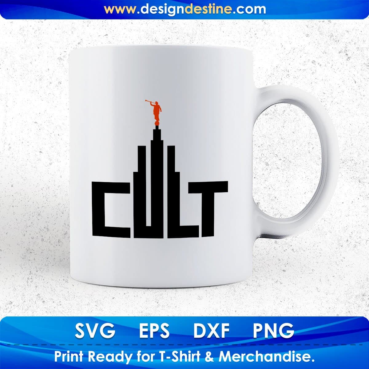 Cult LDS Logo Vector T shirt Design In Png Svg Cutting Printable Files