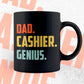 Dad Cashier Genius Father's Day Editable Vector T-shirt Designs Png Svg Files