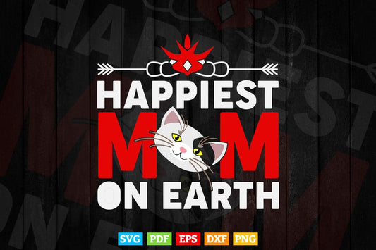 Disney Mother's Day Happiest Mom V-Neck Mother's Day Svg Png Cut Files.