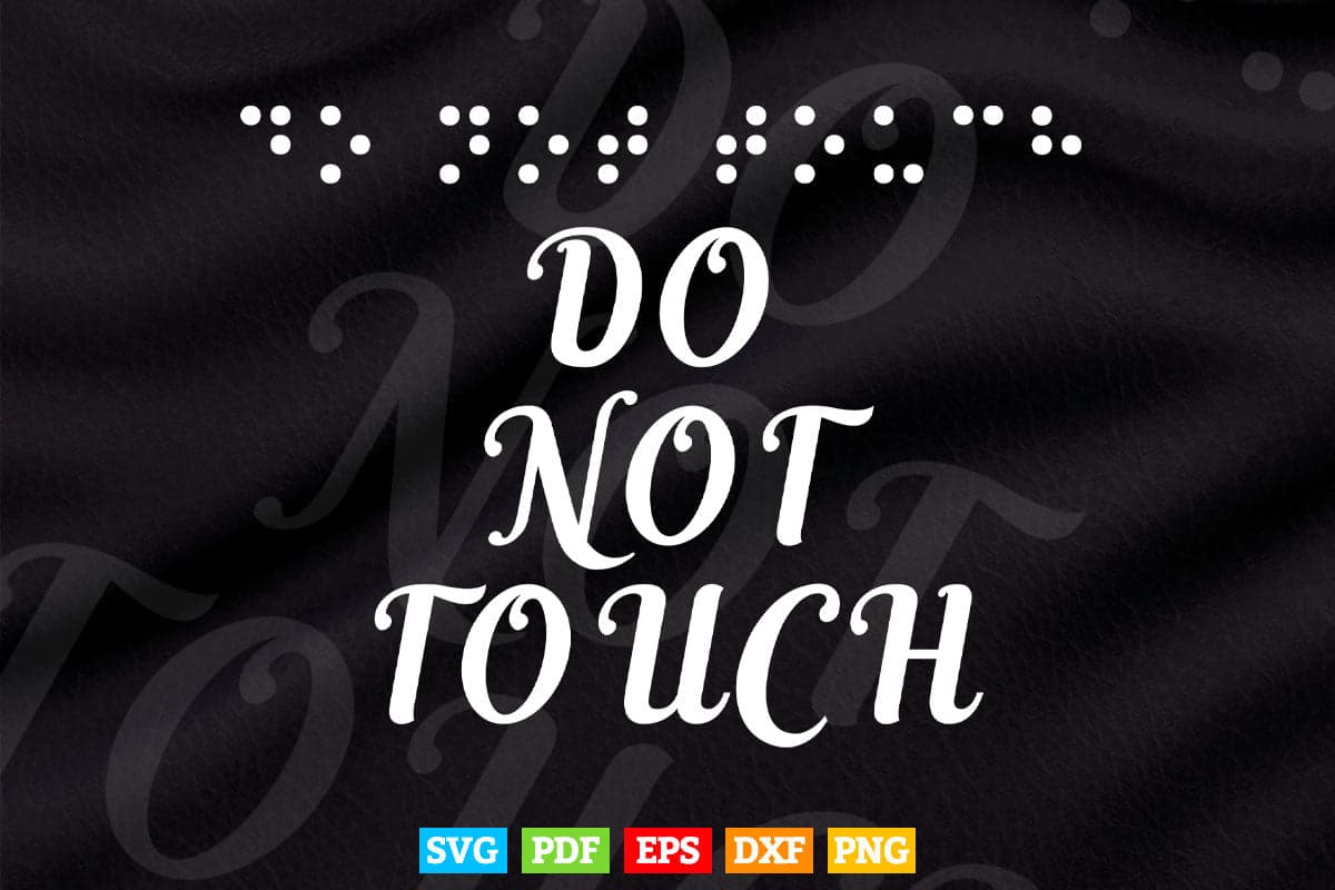 Do Not Touch Braille Humor Patch 