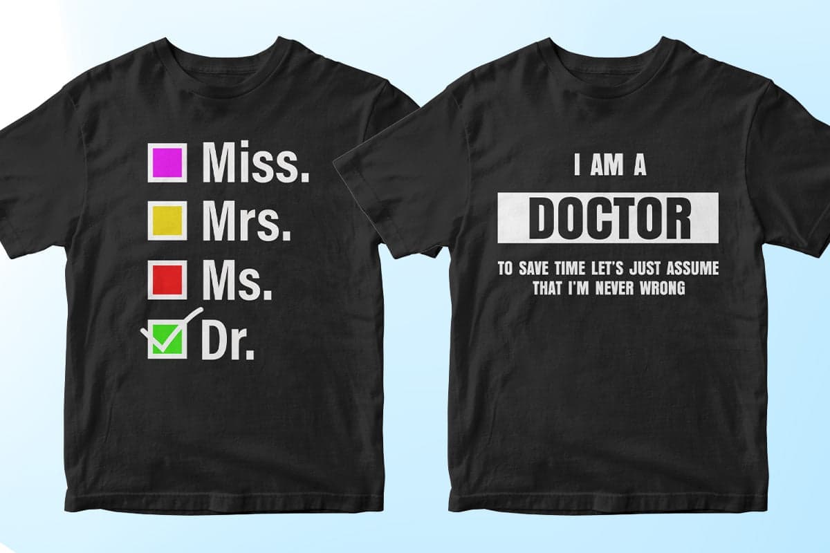 Doctor 50 Editable T-shirt Designs Bundle Part 1