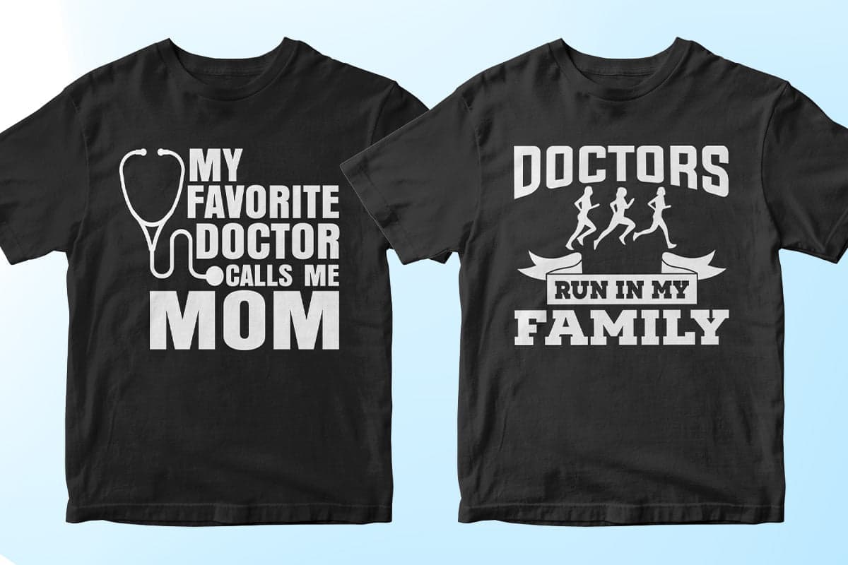 Doctor 50 Editable T-shirt Designs Bundle Part 1