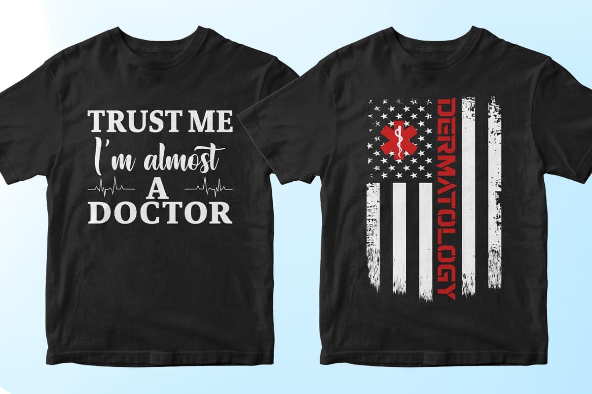 Doctor 50 Editable T-shirt Designs Bundle Part 1