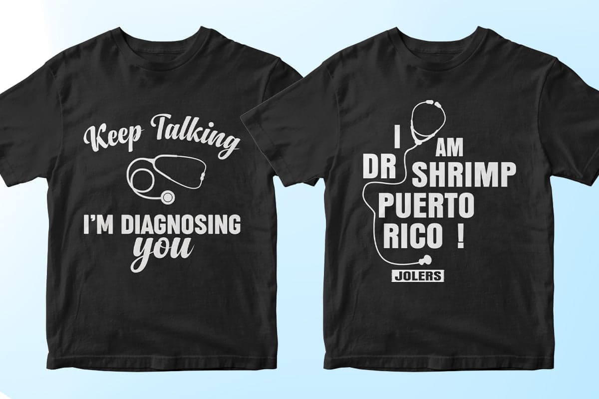 Doctor 50 Editable T-shirt Designs Bundle Part 1