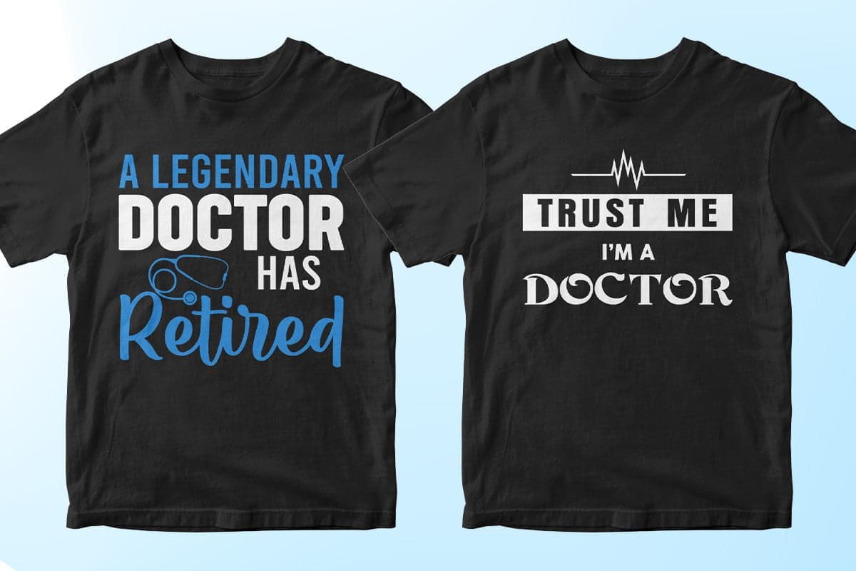 Doctor 50 Editable T-shirt Designs Bundle Part 1