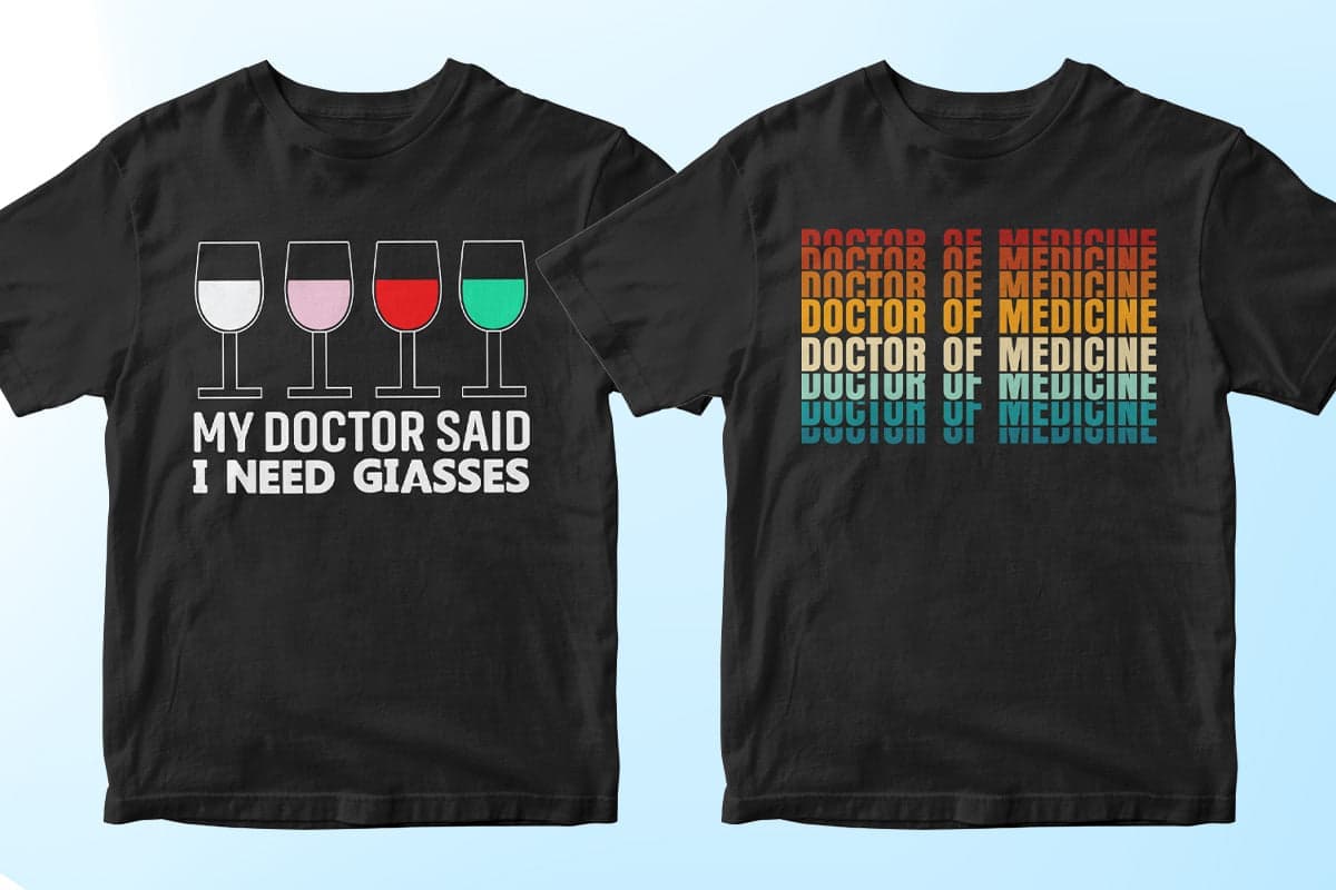 Doctor 50 Editable T-shirt Designs Bundle Part 1