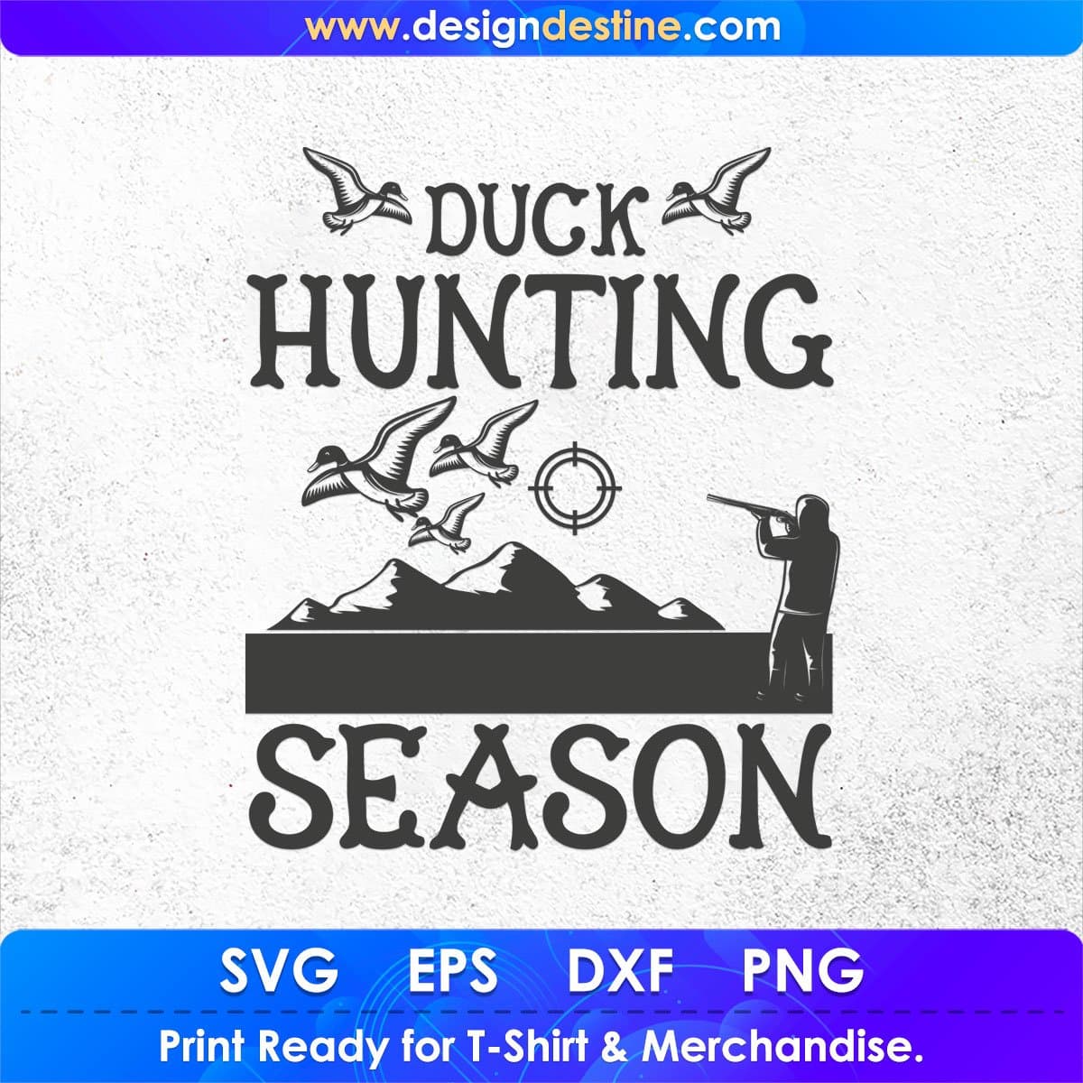 Duck Hunting Season T shirt Design In Svg Png Cutting Printable Files