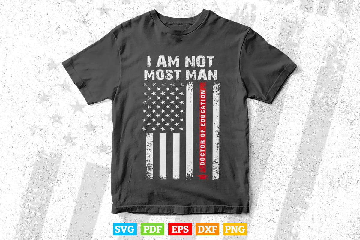 EdD Doctor of Education Doctorate Graduation USA Flag Svg Svg T shirt Design.