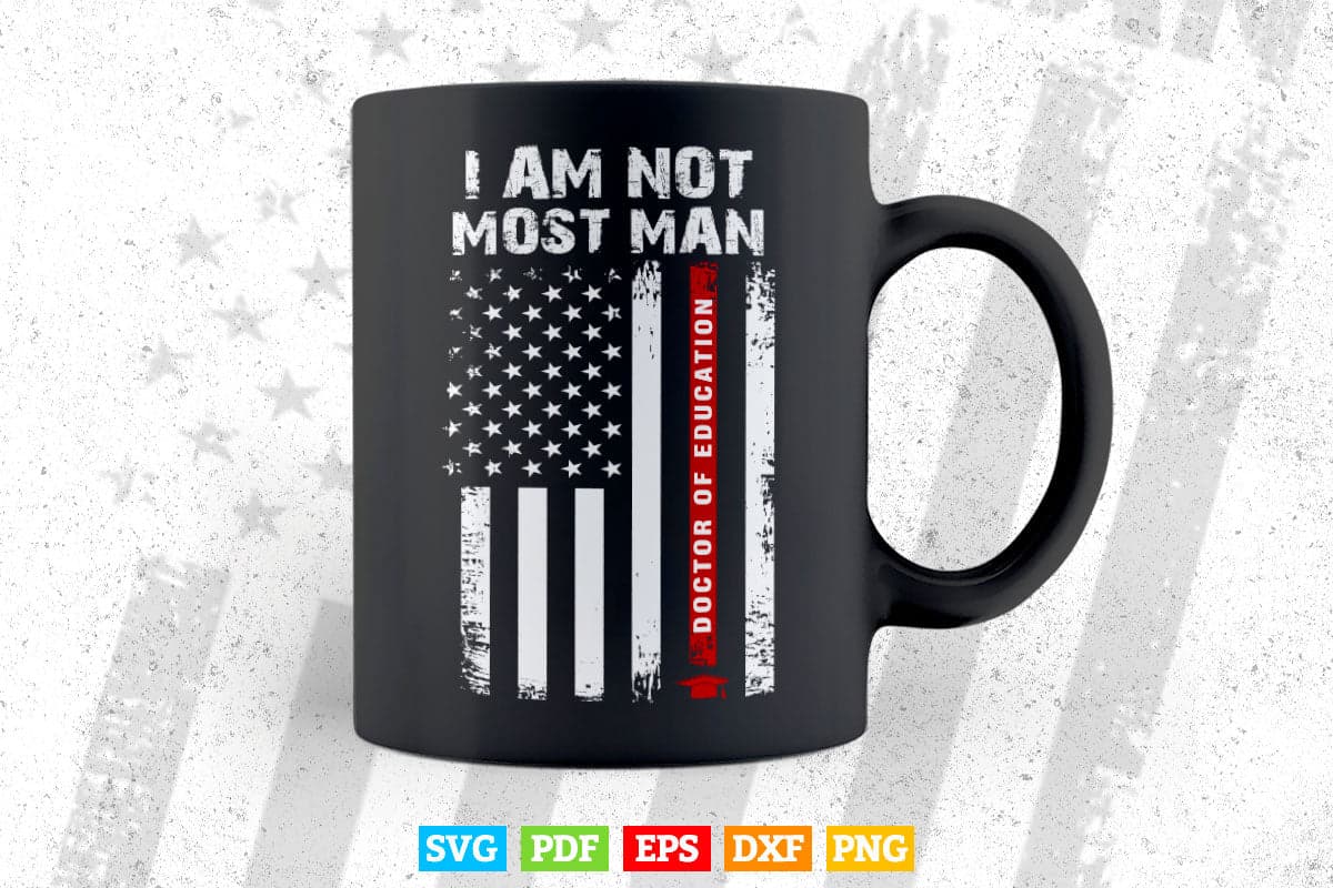 EdD Doctor of Education Doctorate Graduation USA Flag Svg Svg T shirt Design.