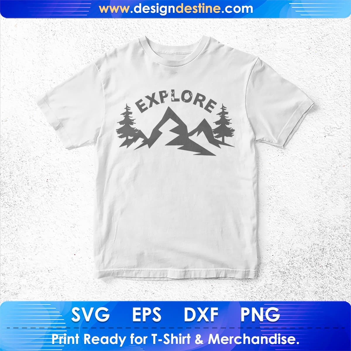Explore Mountain T shirt Design In Ai Svg Printable Files