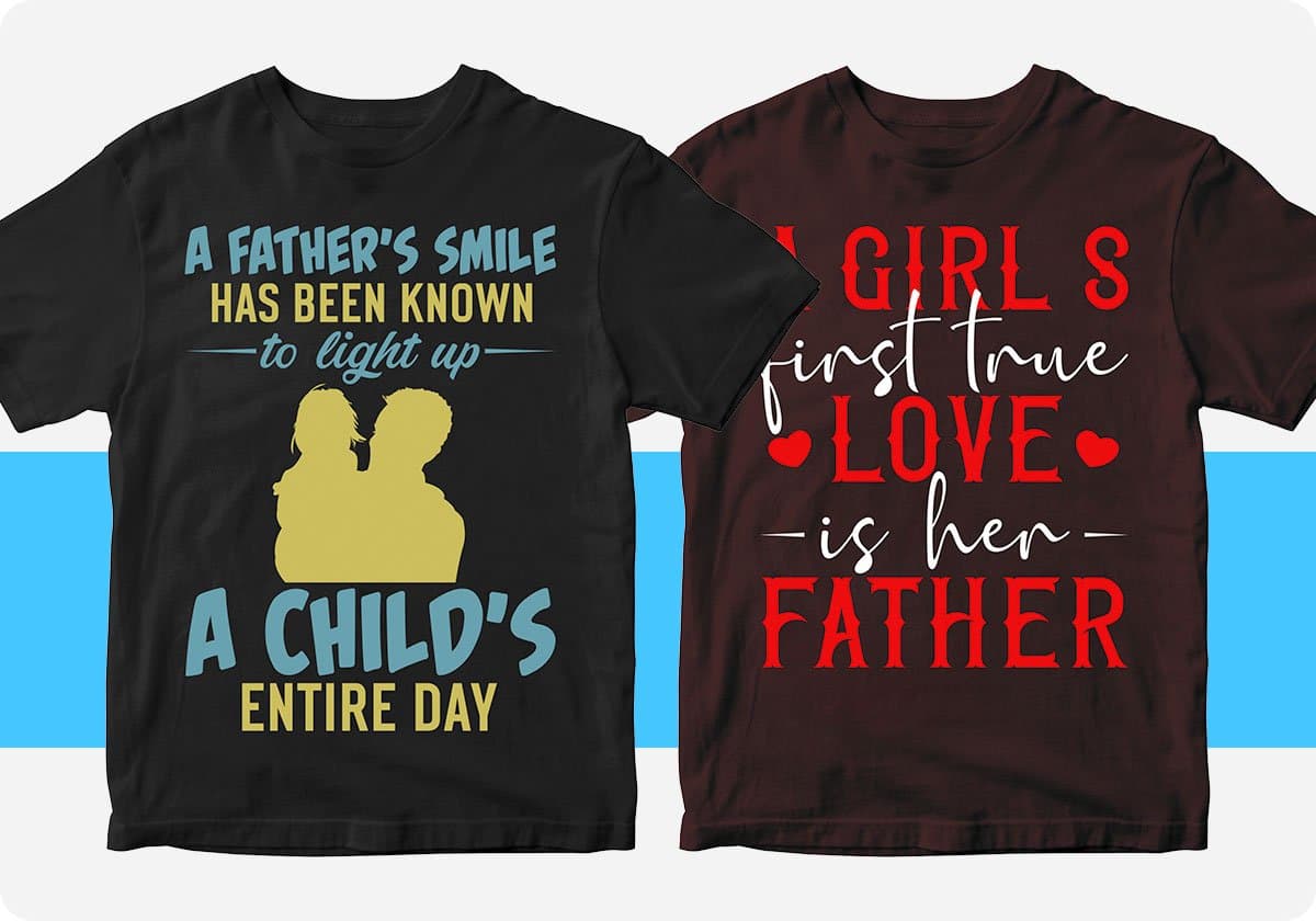 Father's Day 50 Editable T-shirt Designs Bundle Part 1