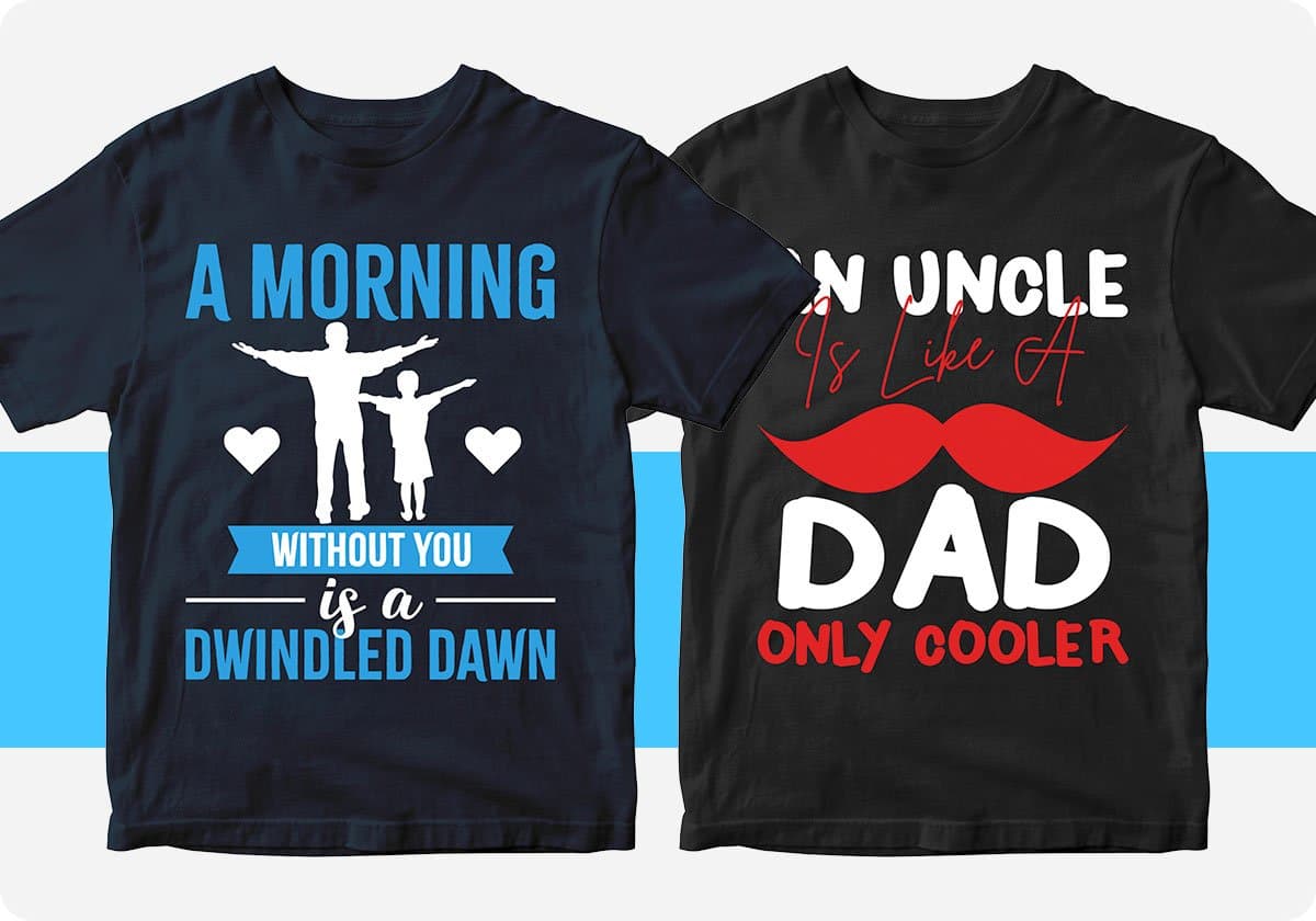 Father's Day 50 Editable T-shirt Designs Bundle Part 1