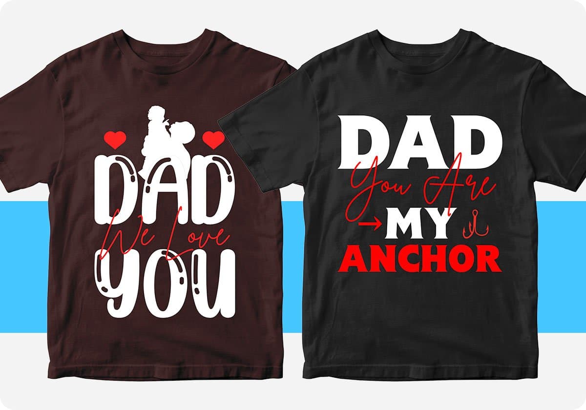 Father's Day 50 Editable T-shirt Designs Bundle Part 1