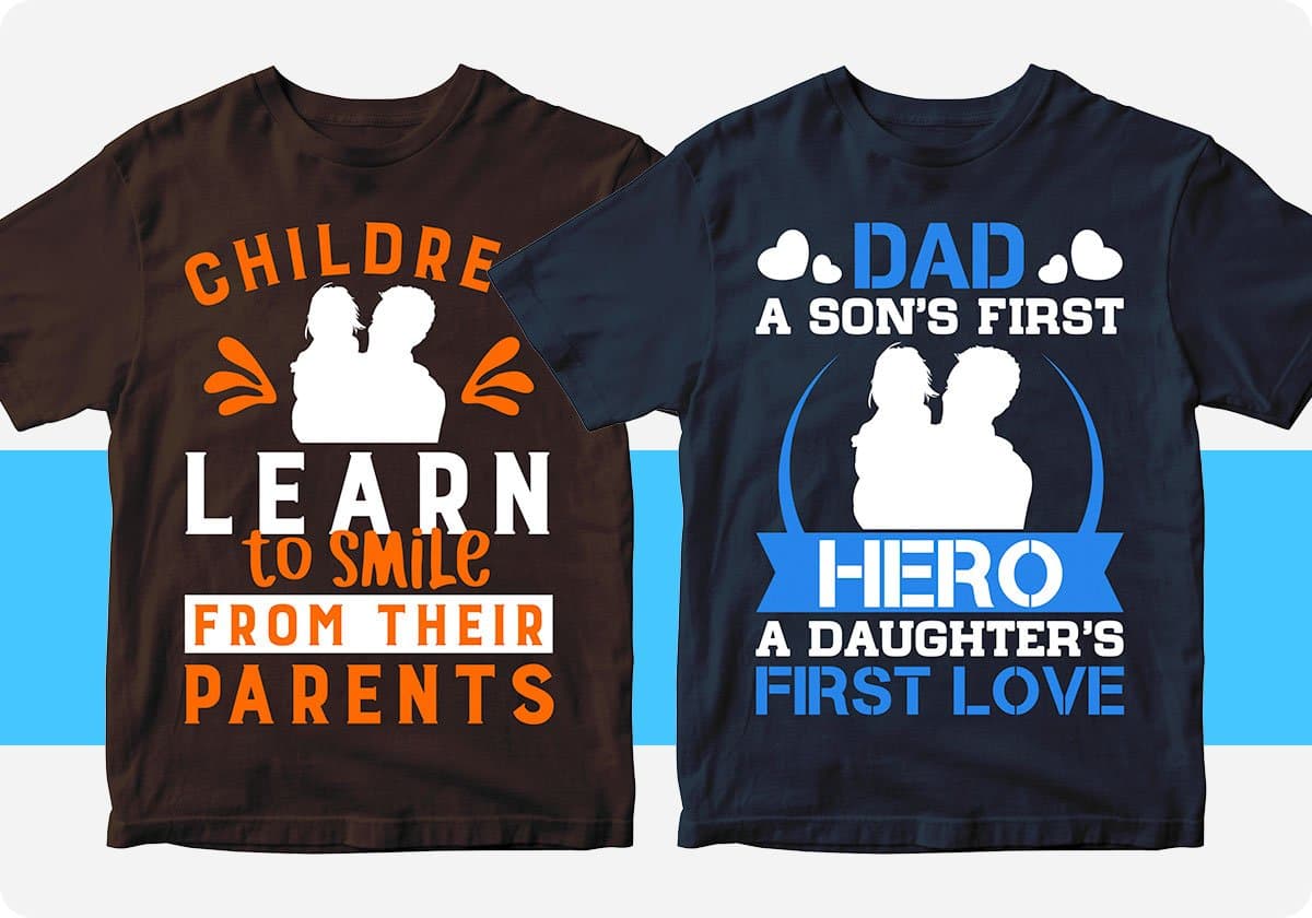 Father's Day 50 Editable T-shirt Designs Bundle Part 1