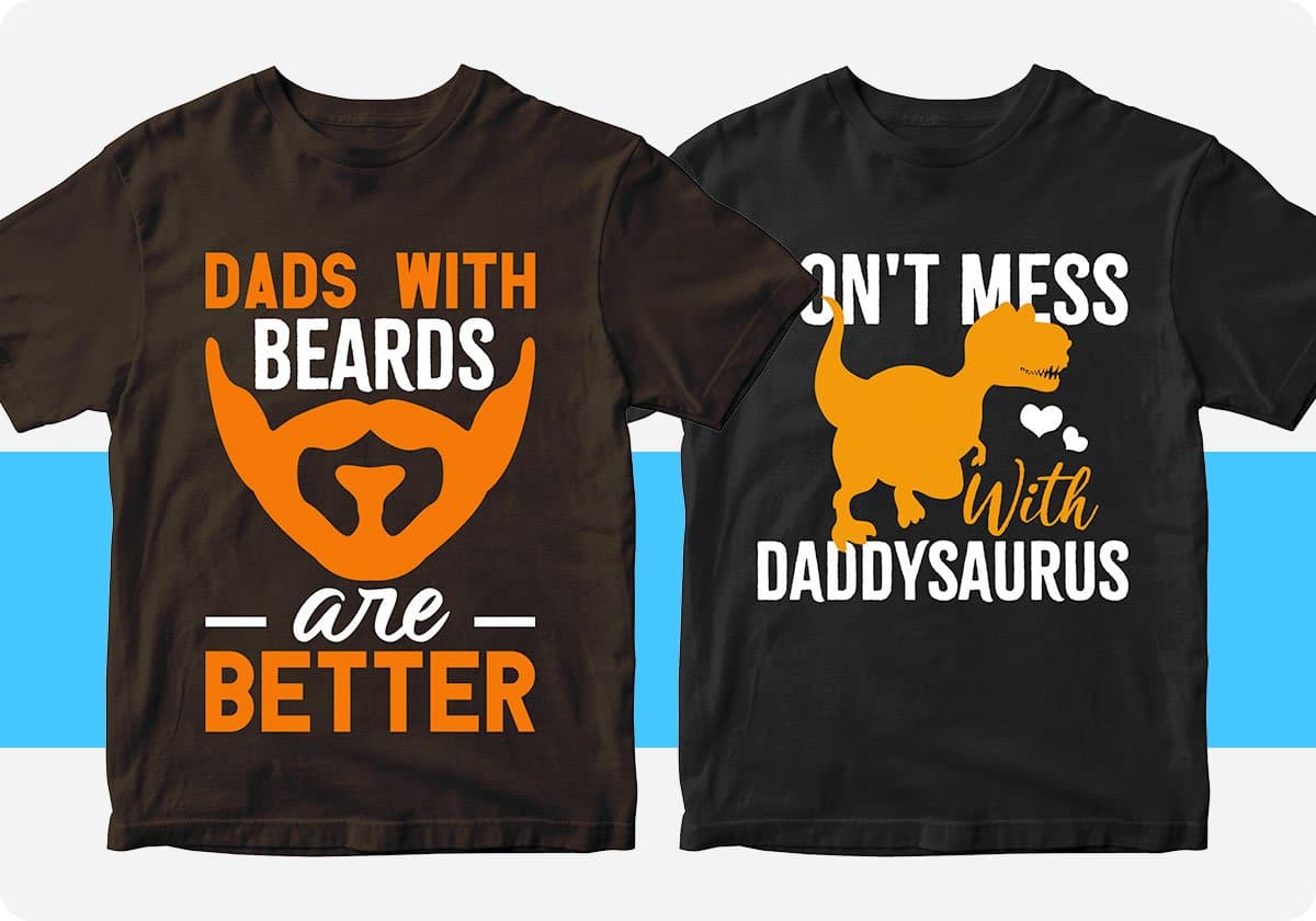 Father's Day 50 Editable T-shirt Designs Bundle Part 1