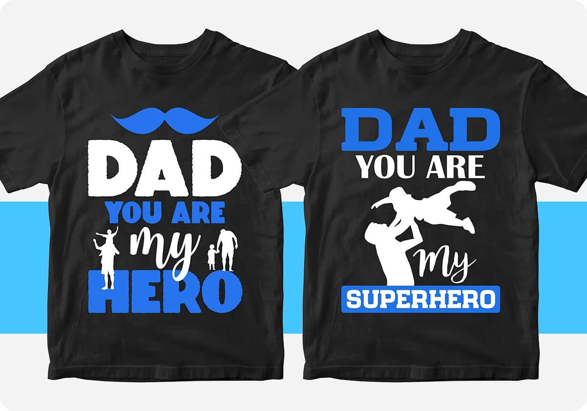 Father's Day 50 Editable T-shirt Designs Bundle Part 1